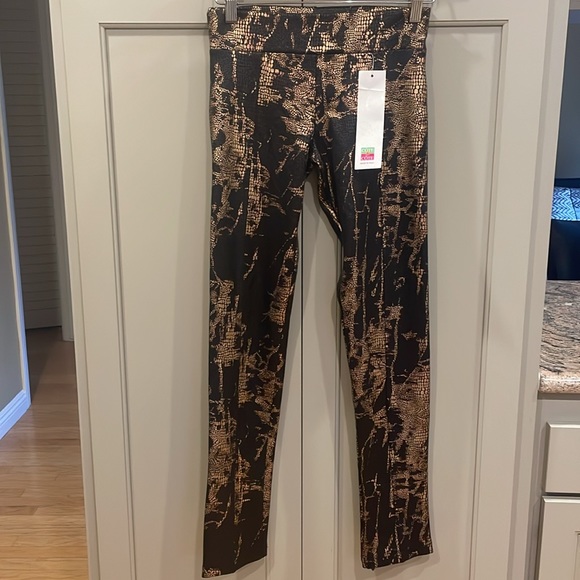 NWT Cote A Cote Animal Print Italian Leggings/Pants - Picture 2 of 5